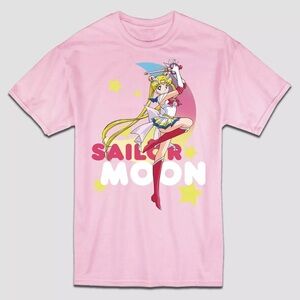 SAILOR MOON Pink Unisex T-Shirt - Cute Short Sleeve Graphic Tee
